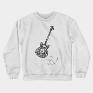 Black bass guitar Crewneck Sweatshirt